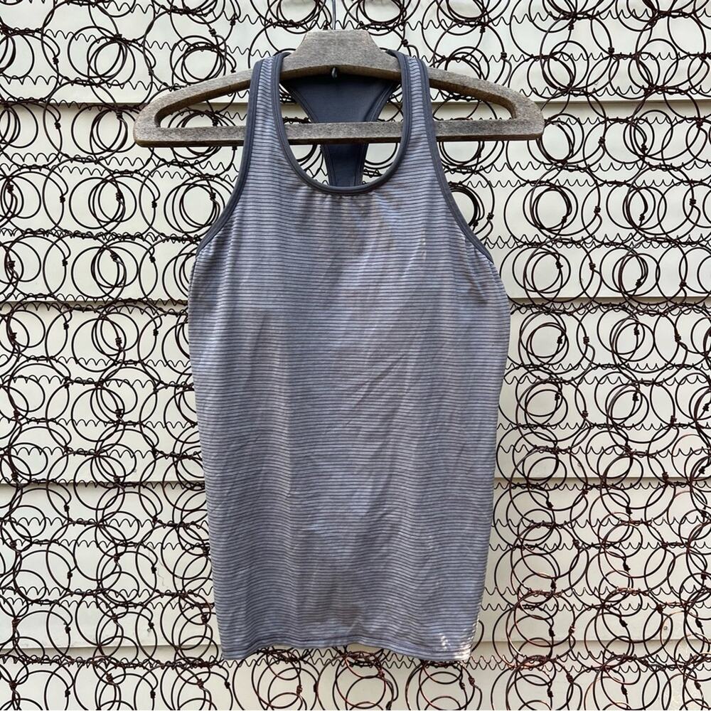 Lululemon Ruche Of Adrenaline Tank Heathered Titanium size 4
